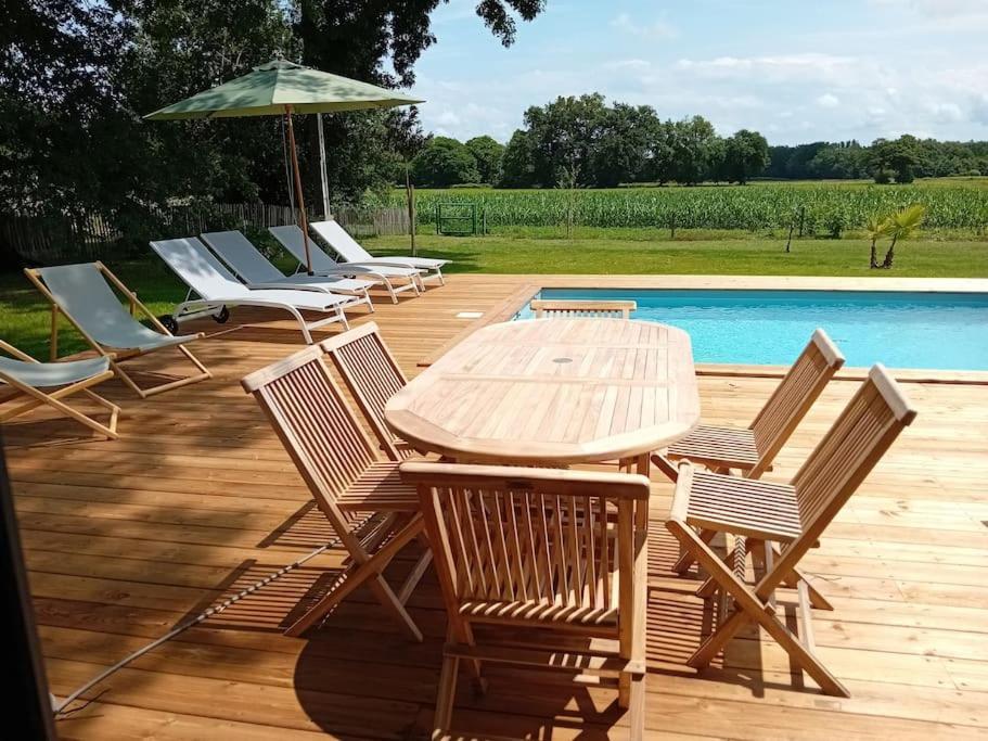 Maison Neuve Avec Piscine Chauffee, 4 Kms De Contis Plage Saint-Julien-en-Born Eksteriør bilde