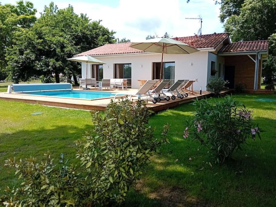 Maison Neuve Avec Piscine Chauffee, 4 Kms De Contis Plage Saint-Julien-en-Born Eksteriør bilde